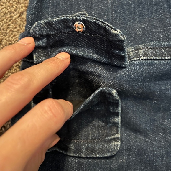 Dolce & Gabbana Girls Denim Jumper Dress - Picture 3 of 7